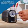 X-ACTO Pencil Sharpener, XLR Electric Pencil Sharpener, Pencil Saver, SafeStart Motor, Black, 1 Count