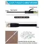 Cat7 Ethernet Cable, 50 Ft Network Cable for Xbox PS4, High Speed Flat Internet Cord with Clips Rj45 Snagless Connector Fast Computer LAN Wire for Gaming,Ethernet Switch, Modem, Router, Coupler, Black Cat7 Ethernet Cable, 50 Ft Network Cable for Xbox PS4, High Speed Flat Internet Cord with Clips Rj45 Snagless Connector Fast Computer LAN Wire for Gaming,Ethernet Switch, Modem, Router, Coupler, Black