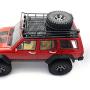 INJORA Black Metal Roof Rack with 4LED Lights for 1:10 RC Rock Crawler SCX10 II 90046 90047 Cherokee SCX10 D90 Wrangler