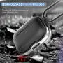 Venswell Compatible AirPods Pro Case Cover, Tough TPU & Zinc Metal Alloy Protective Cover Skins, Shockproof Case with Keychain for Airpods Pro Charging Case (Front LED is Visible)