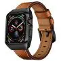 EloBeth 44mm Band Case Compatible with Apple Watch Band 44mm Series 6/5/4 & Apple Watch SE 44mm Bands, Genuine Leather Bands & Metal/PC Protective Case for iWatch Series 6/5/4/SE 44mm (Brown/Black) EloBeth 44mm Band Case Compatible with Apple Watch Band 44mm Series 6/5/4 & Apple Watch SE 44mm Bands, Genuine Leather Bands & Metal/PC Protective Case for iWatch Series 6/5/4/SE 44mm (Brown/Black)