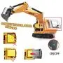 Channel Full Functional Remote Control Excavator Toy with Metal Shovel, Rechargeable Construction Vehicle with Sound & Flashing Lights for 3 4 5 6 7 8 Year Old Boys and Girls Birthday Gifts Channel Full Functional Remote Control Excavator Toy with Metal Shovel, Rechargeable Construction Vehicle with Sound & Flashing Lights for 3 4 5 6 7 8 Year Old Boys and Girls Birthday Gifts