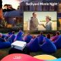 Projector Screen with Stand 150 inch, Upgraded Front or Rear Projection 150in 4K 16:9 HD, Portable Projector Screen for Outdoor/Indoor Home Theater Backyard Movie Gaming Office School Presentation