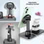 Imguardz Charging Stand Compatible with Magsafe Charger Apple Watch AirPods/Pro iPhone 12/Pro/Max/Mini, Upgraded Charging Station Holder Desk Dock Base Mount for Multiple Devices (Black)