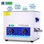 DK SONIC Ultrasonic Cleaner-Commercial Ultrasonic Cleaner with Heater and Basket for Metal Parts,Carburetor,Fuel Injector,Brass,Auto Parts,Engine Parts,Motor Repair Tools,etc (15L, H)