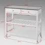 Haotian FKW47-W Kitchen Storage Trolley Kitchen Cabinet Cupboard Sideboard Kitchen Island with Rubber Wood & Marble Topar Serving Cart Kitchen Serving cart,Wood Metal Serving Trolley Haotian FKW47-W Kitchen Storage Trolley Kitchen Cabinet Cupboard Sideboard Kitchen Island with Rubber Wood & Marble Topar Serving Cart Kitchen Serving cart,Wood Metal Serving Trolley
