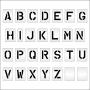 Pavement Stencils - 8 inch Alphabet KIT Stencil Set - (28 Piece) - 8'' x 6'' x 1/8'' (128 mil) - Pro-Grade