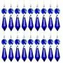 20 Pieces Chandelier Icicle Crystal U-Drop Prisms Lamp Parts Glass Pendants Beads for Wedding, Party or Holiday Decoration, 37mm, Blue 20 Pieces Chandelier Icicle Crystal U-Drop Prisms Lamp Parts Glass Pendants Beads for Wedding, Party or Holiday Decoration, 37mm, Blue