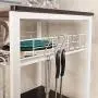 sogesfurniture 3-Tier Kitchen Bakers Rack Utility Shelf Microwave Stand with Storage and Drawer Storage Cart Workstation Shelf,Black BHUS-W5S-BK sogesfurniture 3-Tier Kitchen Bakers Rack Utility Shelf Microwave Stand with Storage and Drawer Storage Cart Workstation Shelf,Black BHUS-W5S-BK