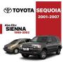 T1A Exterior Tailgate Handle Replacement for 1998-2003 Toyota Sienna, Also Fits 2001-2007 Toyota Sequoia, All Metal, T1A-69090-08010