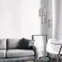 72 Inch Modern Tree Floor Lamp with 3 Head, Metal Outer Shade Frame with Oatmeal Inner Fabric Shade Liner, Sturdy Base Tall Fashion Pole Light Great for Living Room, Bedroom, Family Room, Office