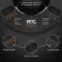 OVERTURE PETG Filament 1.75mm with 3D Build Surface 200 x 200 mm 3D Printer Consumables, 1kg Spool (2.2lbs), Dimensional Accuracy +/- 0.05 mm, Fit Most FDM Printer, Black