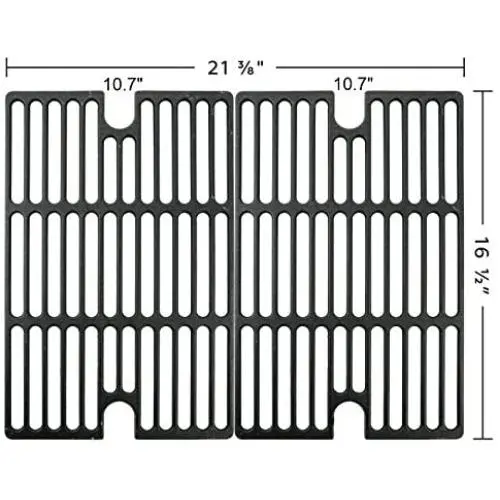 Music City Metals 67002 Matte Cast Iron Cooking Grid Replacement for Gas Grill Model Smoke Hollow 7000CGS, Set of 2 Music City Metals 67002 Matte Cast Iron Cooking Grid Replacement for Gas Grill Model Smoke Hollow 7000CGS, Set of 2