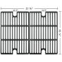 Music City Metals 67002 Matte Cast Iron Cooking Grid Replacement for Gas Grill Model Smoke Hollow 7000CGS, Set of 2