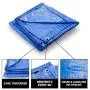 B-Air Grizzly Tarps - Large Multi-Purpose, Waterproof, Heavy Duty Tarp Poly Cover - 5 Mil Thick (Blue - 8 x 10 Feet)