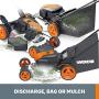 WORX WG751 40V Power Share 5.0 Ah 20'' Lawn Mower w/ Mulching and Side Discharge Capabilities (2x20V Batteries)