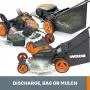 WORX WG751 40V Power Share 5.0 Ah 20'' Lawn Mower w/ Mulching and Side Discharge Capabilities (2x20V Batteries)