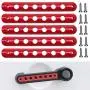 Opall Front Door & Back Door Aluminum Grab Handle Cover for 2007-2018 Jeep Wrangler JK & Unlimited 4 Door 5pcs/Set (Red) Opall Front Door & Back Door Aluminum Grab Handle Cover for 2007-2018 Jeep Wrangler JK & Unlimited 4 Door 5pcs/Set (Red)