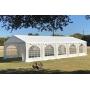 32x16 PE Party Tent White - Heavy Duty Wedding Canopy Carport Shelter - with Storage Bags - By DELTA Canopies