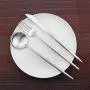 Gugrida Luxury Flatware, Royal 5 Piece Matte White Handle 18/10 Stainless Steel Tableware Sets for 1 Including Forks Spoons Knives, Camping Silverware Travel Utensils Set Cutlery (Full Silver) Gugrida Luxury Flatware, Royal 5 Piece Matte White Handle 18/10 Stainless Steel Tableware Sets for 1 Including Forks Spoons Knives, Camping Silverware Travel Utensils Set Cutlery (Full Silver)