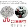 Zouminy Tow Hook Trailer Chain U Shaped Rescue Assemble Parts for RC Climbing Crawler Car Zouminy Tow Hook Trailer Chain U Shaped Rescue Assemble Parts for RC Climbing Crawler Car