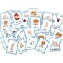 FieldDream 36Pcs/Set Body Parts Child Flash Cards Learning Toys English Baby Card Kids Gifts Pre-Kindergarten with Ring