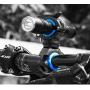 Bicycle Flashlight lamp Holder Fixing Frame 360 Degree rotatable Universal Bicycle Flashlight clamp, Bicycle Handlebar/Front and Rear Wheel rods/Front Light Frame Flashlight Bracket
