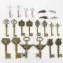 LolliBeads 230 Gram Antiqued Bronze/Silver Metal Skeleton Keys and Wings, Bronze Steampunk Watch Gear Cog Wheel, Chains, Clasps and Jump Rings DIY Kits (300 Pcs) LolliBeads 230 Gram Antiqued Bronze/Silver Metal Skeleton Keys and Wings, Bronze Steampunk Watch Gear Cog Wheel, Chains, Clasps and Jump Rings DIY Kits (300 Pcs)