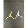 Wallner 2 pcs Metal Adhesive Air Jordan Jumpman Logo Vinyl Sticker Cellphone Laptop case Decal Stickers (Gold, 1.2inch)