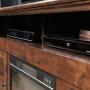 Sauder Harbor View Media Fireplace, for TVs up to 60'', Curado Cherry finish
