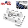 3Pcs Silver Aluminum Engine Spark Plug Wire Separator Divider Organizer Clamp Kit