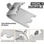 HK Freezer Shelf Clip, Fridge Cooler Shelf Support, Replacement Shelf Square Buckles Clips, Stainless Steel Hooks Shelf Clip for Refrigerator (10 Pcs)