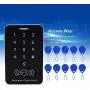 Sonew RFID Touch Metal Access Control Password Access Keypad Machine Controller with 10pcs ID Keyfobs