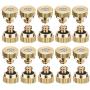 20 Pack Brass Misting Nozzles Tees, Brass Spray Nozzles for Greenhouse Landscaping, Dust Control Mist Nozzle Sprinkler for Outdoor Cooling System 0.012 Orifice (0.3 mm) 10/24 UNC Garden