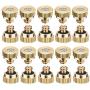 20 Pack Brass Misting Nozzles Tees, Brass Spray Nozzles for Greenhouse Landscaping, Dust Control Mist Nozzle Sprinkler for Outdoor Cooling System 0.012 Orifice (0.3 mm) 10/24 UNC Garden