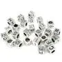 BEADNOVA Letter Beads Set for Jewelry Making Assorted Zinc Alloy Tibetan Silver Alphabet Beads Cube for DIY Bracelets, Key Chain and Handmade Gift (7mm, 26pcs) BEADNOVA Letter Beads Set for Jewelry Making Assorted Zinc Alloy Tibetan Silver Alphabet Beads Cube for DIY Bracelets, Key Chain and Handmade Gift (7mm, 26pcs)