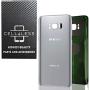 CELL4LESS Replacement Back Glass Cover Back Battery Door w/Custom Removal Tool & Pre-Installed Adhesive for Samsung Galaxy S8 Plus OEM - All Models G955-2 Logo - OEM Replacement (Arctic Silver)
