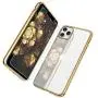 MILPROX iPhone 11 Pro Max Case, Clear Transparent Shockproof Shell Free Screen Protector with Electroplated Edge Cover Cases for iPhone 11 Pro Max 6.5 Inch - Gold