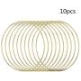 Coceca 10pcs 6 Inch Gold Dream Catcher Metal Rings, Metal Hoops for Dream Catcher and Crafts