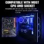 Pccooler Gl-46U CPU Cooler | 120mm PWM SilentPro Corona LED Fan | Universal Metal EasySET Pro Bracket | Compatible with AMD Socket AM4 | Intel LGA 20XX Pccooler Gl-46U CPU Cooler | 120mm PWM SilentPro Corona LED Fan | Universal Metal EasySET Pro Bracket | Compatible with AMD Socket AM4 | Intel LGA 20XX
