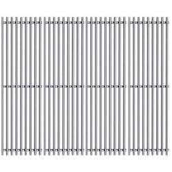 Htanch SF5051 (4-Pack) Stainless Steel Cooking Grid Grates Replacement for Chargriller Charcoal 2121, 2123, 2222, 2828, 3001, 3008, 3030, 3072, 3232, 3725, 4000, 4001, 4008, 4208,5050, 5072 Gas Grills
