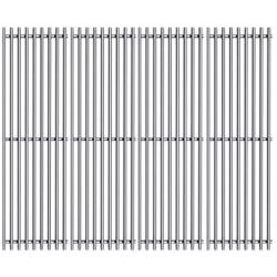 Htanch SF5051 (4-Pack) Stainless Steel Cooking Grid Grates Replacement for Chargriller Charcoal 2121, 2123, 2222, 2828, 3001, 3008, 3030, 3072, 3232, 3725, 4000, 4001, 4008, 4208,5050, 5072 Gas Grills