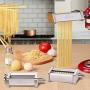 Pasta Attachment for KitchenAid Stand Mixer,Pasta Maker Machine with Pasta Roller Angel Hair and Fettuccine Pasta Cutter kitchenaid Attachments for Mixer by Gvode