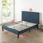 ZINUS Omkaram Upholstered Platform Bed Frame / Mattress Foundation / Wood Slat Support / No Box Spring Needed / Easy Assembly, King