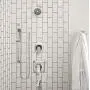 Moen S3879EP 90 Degree Modern Eco-Performance Handshower Handheld Shower with 30 Slide Bar and 69-Inch Metal Hose, 30'' x 60'', Chrome