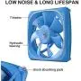 Vetroo DF120 120mm Case Fan White LED Lighting PC Cooling Fan w/Blue Fan Frame for Radiator/CPU Cooler/Computer Case