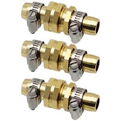 Twinkle Star Garden Hose Repair Connector with Clamps, Male and Female Garden Hose Fittings, 3 Set