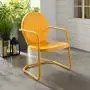 Crosley Furniture CO1001A-TG Griffith Retro Metal Outdoor Chair, Tangerine Crosley Furniture CO1001A-TG Griffith Retro Metal Outdoor Chair, Tangerine