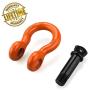 LIBERRWAY Shackles 3/4'' (2 Pack) D Ring Shackle Rugged Off Road Shackles 28.5 Ton (57,000 lbs) Maximum Break Strength with 7/8 Pin Heavy Duty D Ring for Vehicle Recovery, Orange