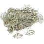 MonkeyJack 400 Pieces Mixed Alloy Metal Hollow Leaf Charm Pendants for Jewelry Making